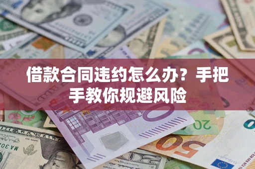 武汉借款合同违约怎么办？手把手教你规避风险