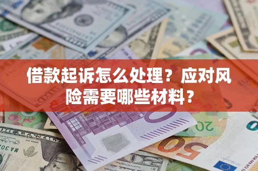 武汉借款起诉怎么处理？应对风险需要哪些材料？