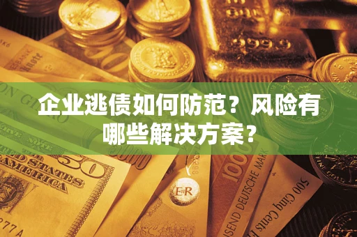 武汉企业逃债如何防范？风险有哪些解决方案？