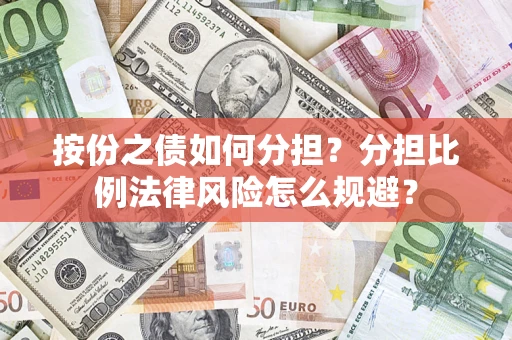 武汉按份之债如何分担？分担比例法律风险怎么规避？