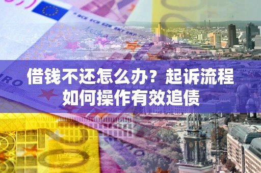 武汉借钱不还怎么办？起诉流程如何操作有效追债