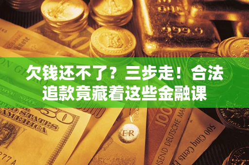 武汉欠钱还不了？三步走！合法追款竟藏着这些金融课
