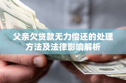武汉父亲欠贷款无力偿还的处理方法及法律影响解析
