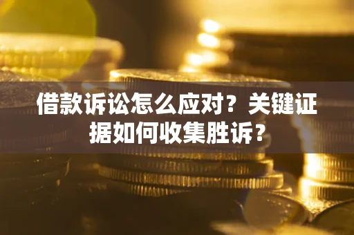 武汉借款诉讼怎么应对？关键证据如何收集胜诉？
