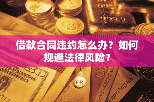 武汉借款合同违约怎么办？如何规避法律风险？
